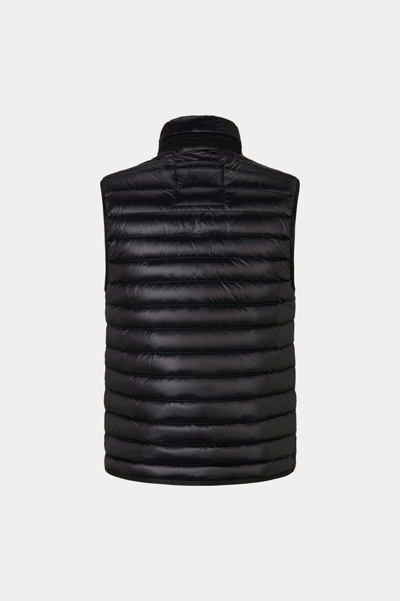 Lasse Lightweight down gilet in Black 8