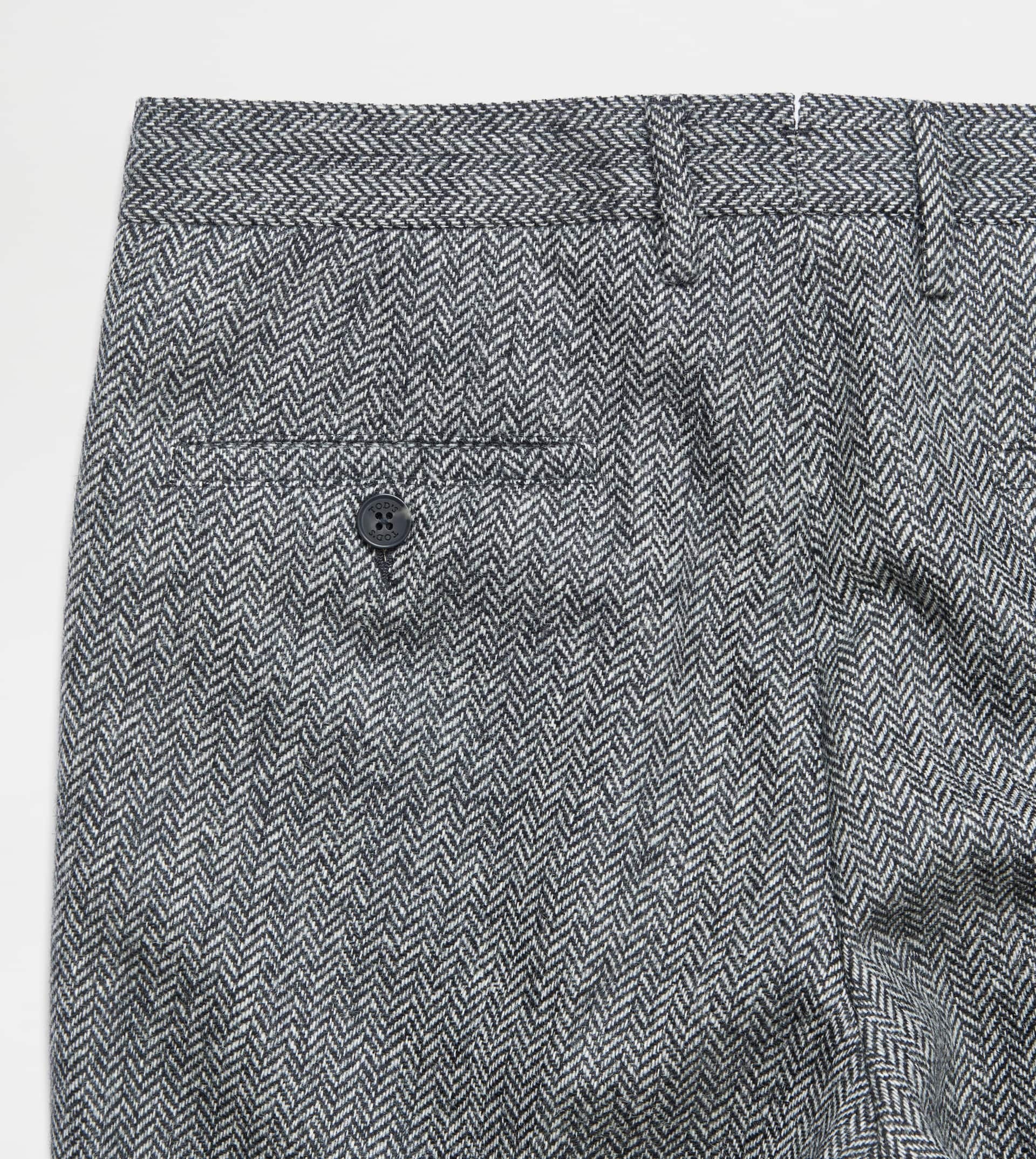 CLASSIC SHETLAND TROUSERS - GREY - 6