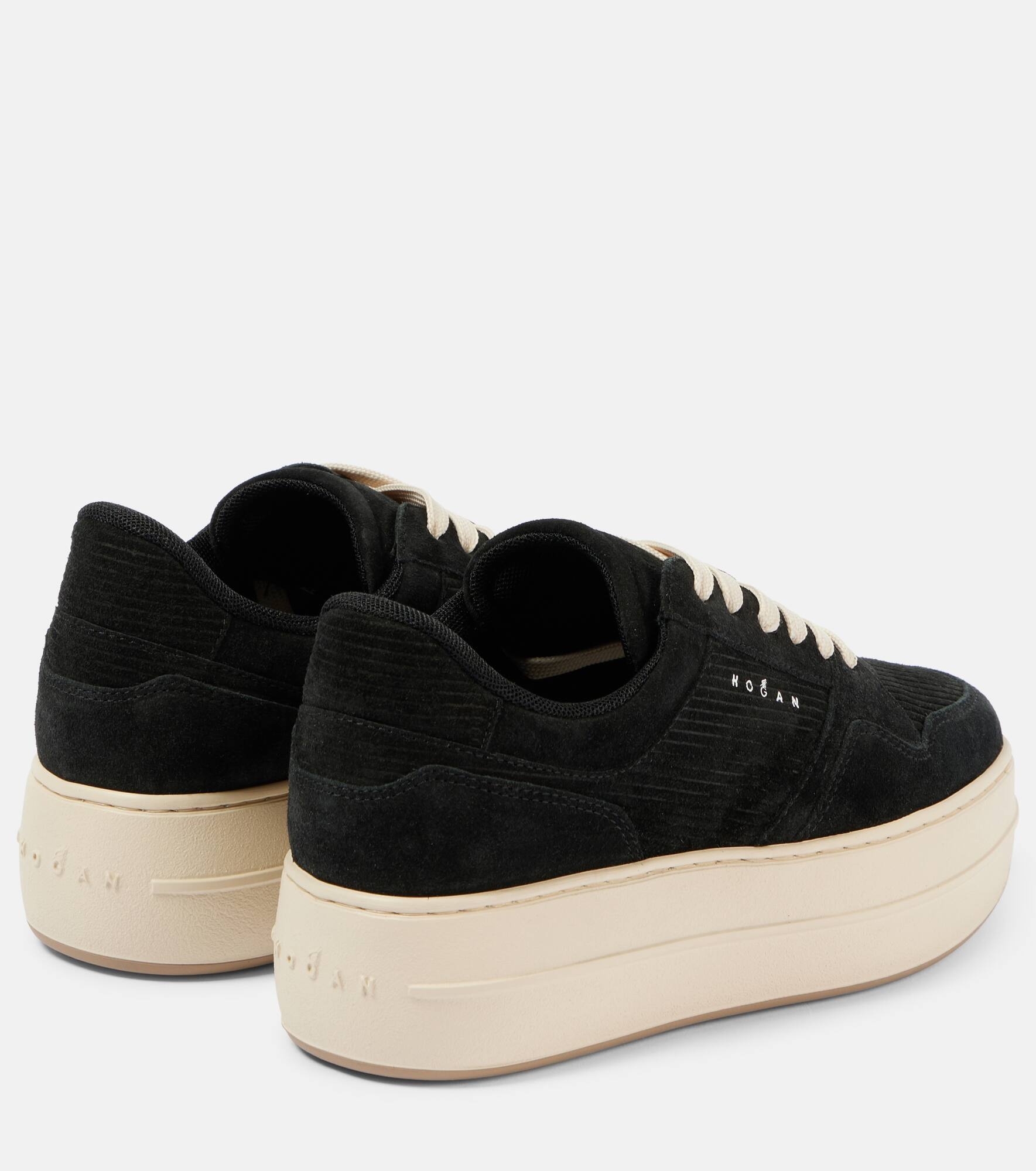 Skyscraper suede platform sneakers - 3