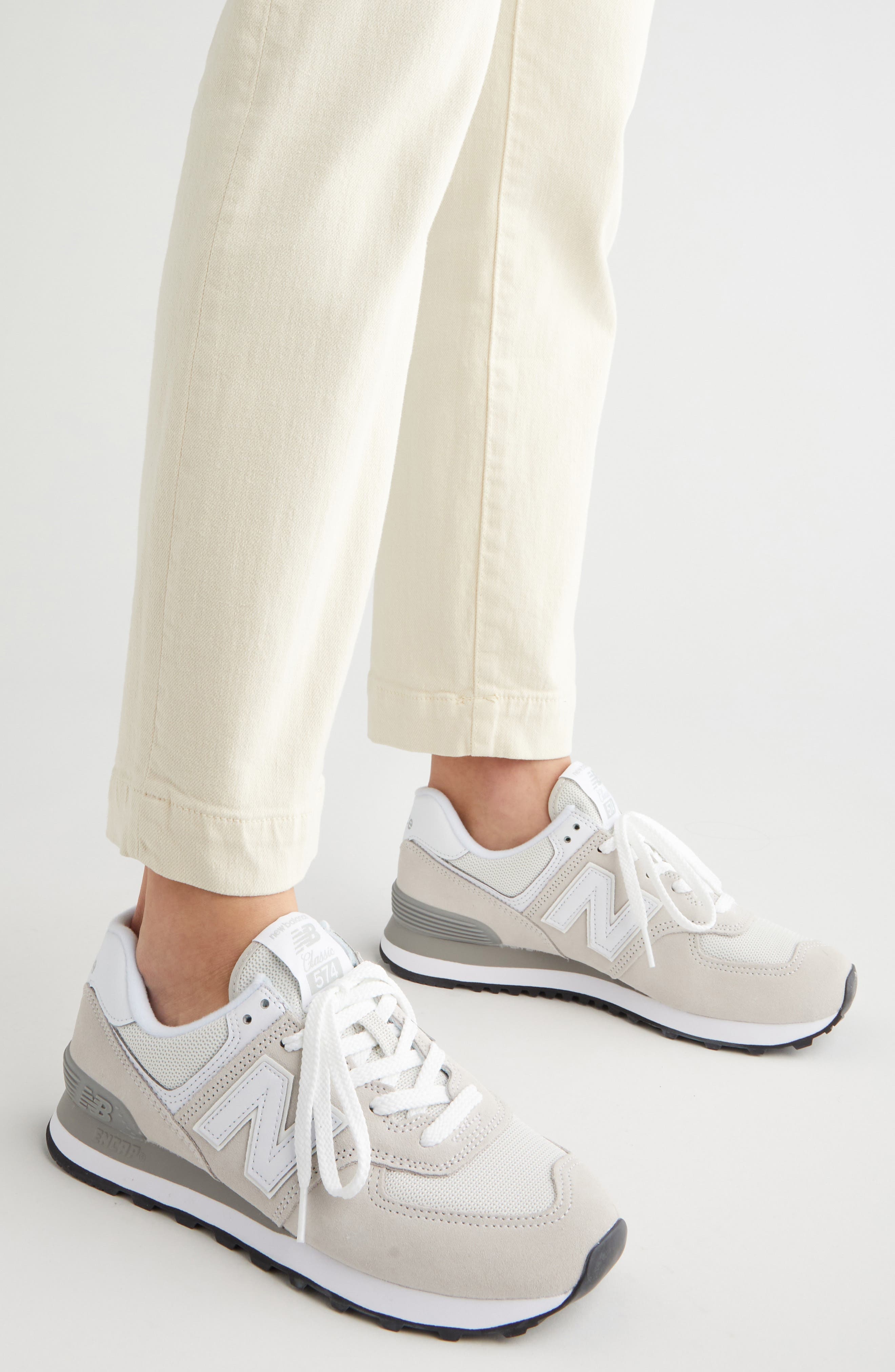 New Balance 574 Sneaker in Nimbus Cloud/White at Nordstrom - 4
