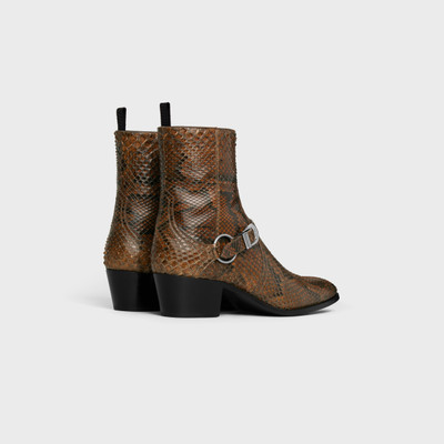 CELINE ZIPPED ISAAC BOOT WITH HARNESS in Python outlook
