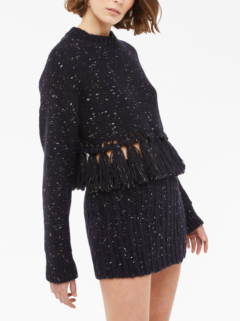 The Astral tasselled speckle-knit jumper - 3