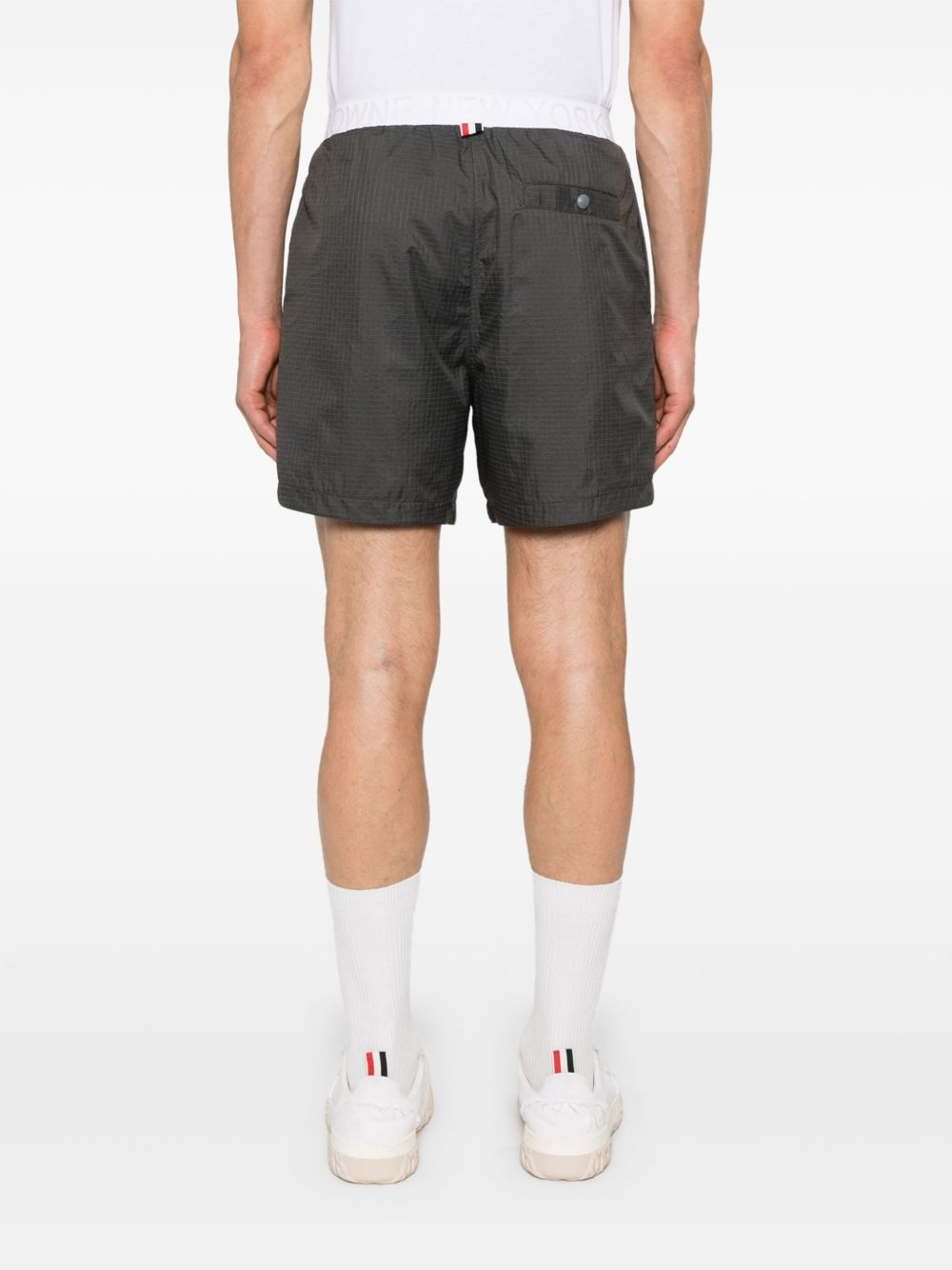 logo-waistband ripstop shorts - 4