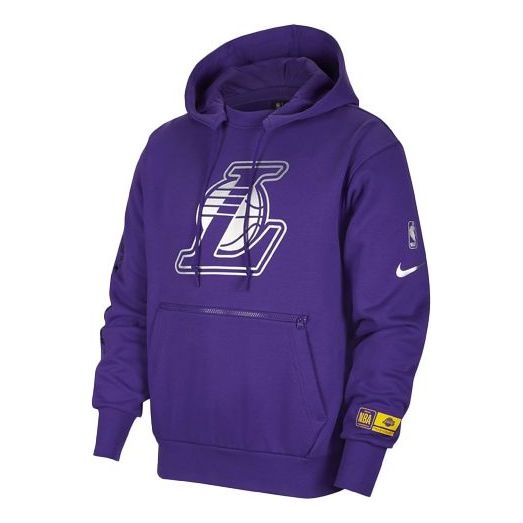 Nike NBA Los Angeles Lakers Courtside Casual Sports Pullover Purple CV4046-504 - 1