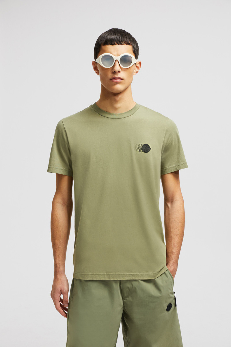 Moncler Faded Logo Motif Cotton T-Shirt outlook
