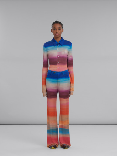 Marni STRETCH JERSEY TROUSERS WITH DARK SIDE OF THE MOON PRINT outlook