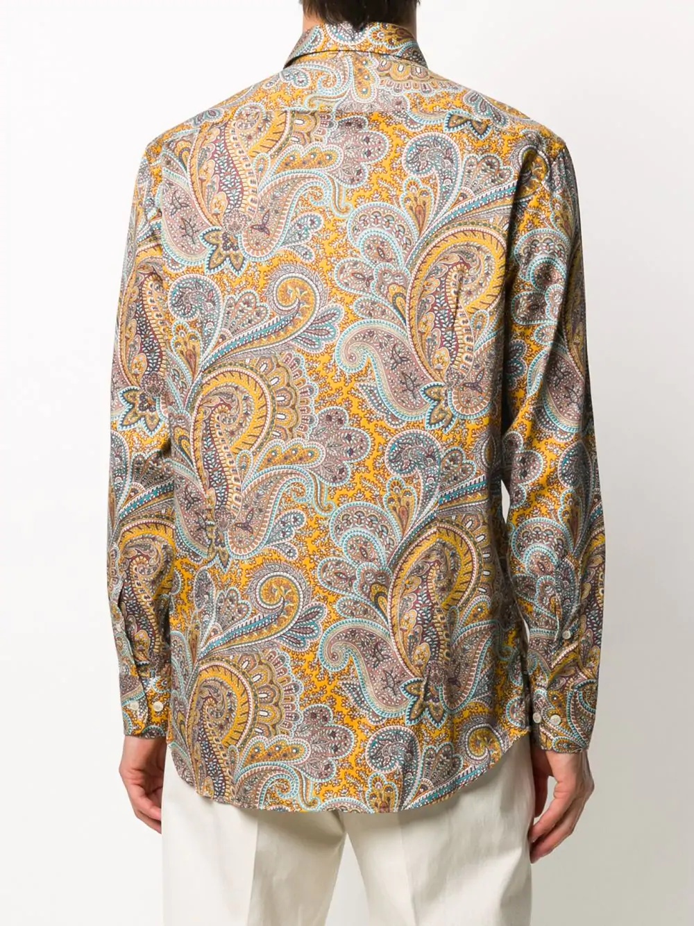 paisley print shirt - 4