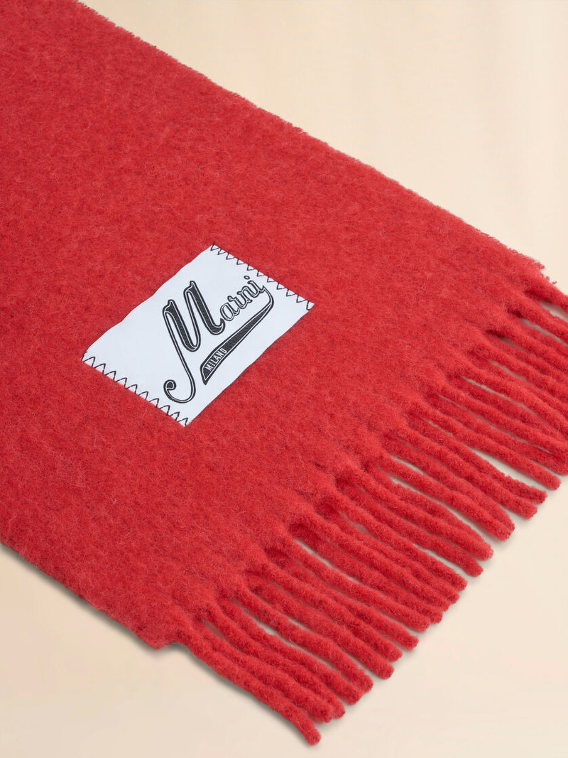 Marni RED ALPACA SCARF outlook