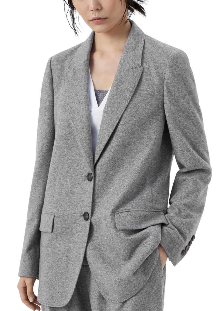 Brunello Cucinelli Cashmere jersey deconstructed blazer with