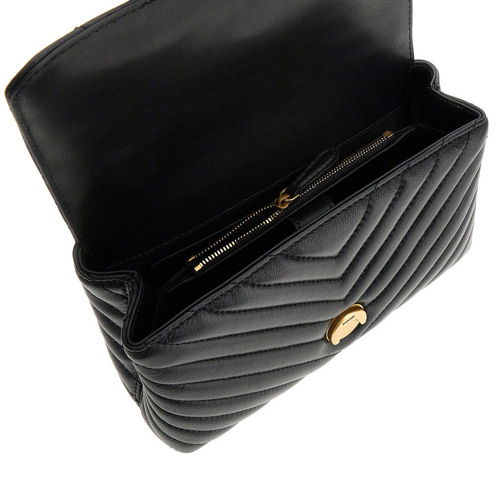 CHEVRON NAPPA LEATHER MINI LOVE LADY PUFF BAG - 3