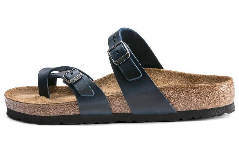 (WMNS) Birkenstock Mayari Waxy Leather Narrow Fit 'Blue' 1019727 - 2