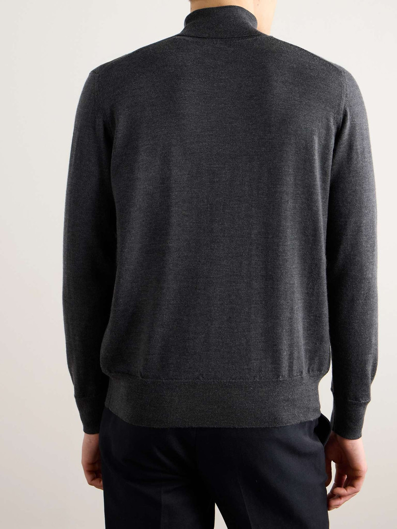 Logo-Embroidered Wool Rollneck Sweater 4