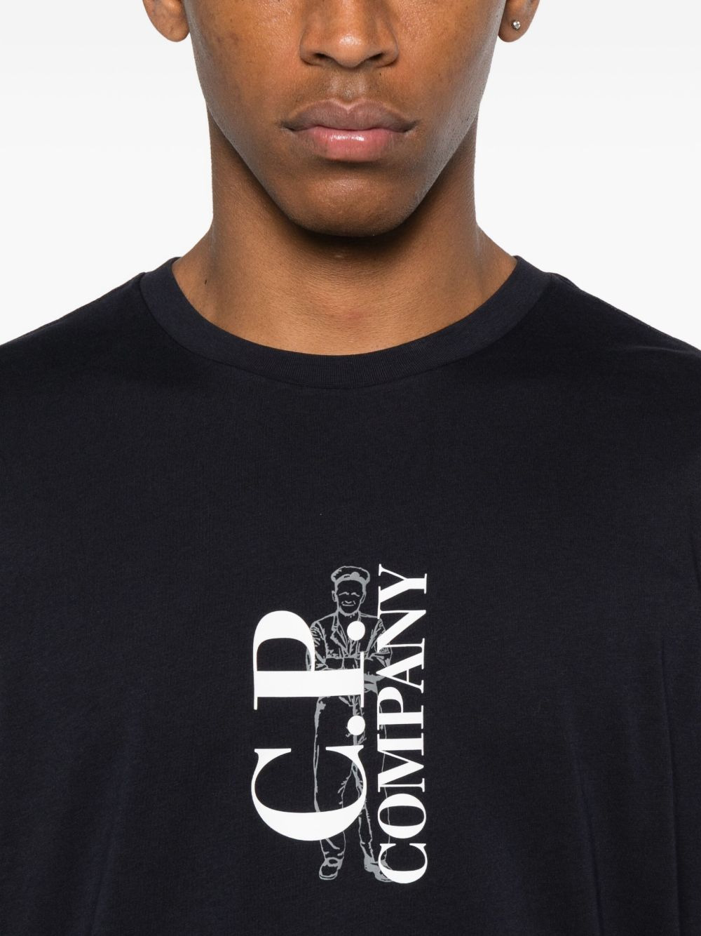 logo-print cotton T-shirt - 4