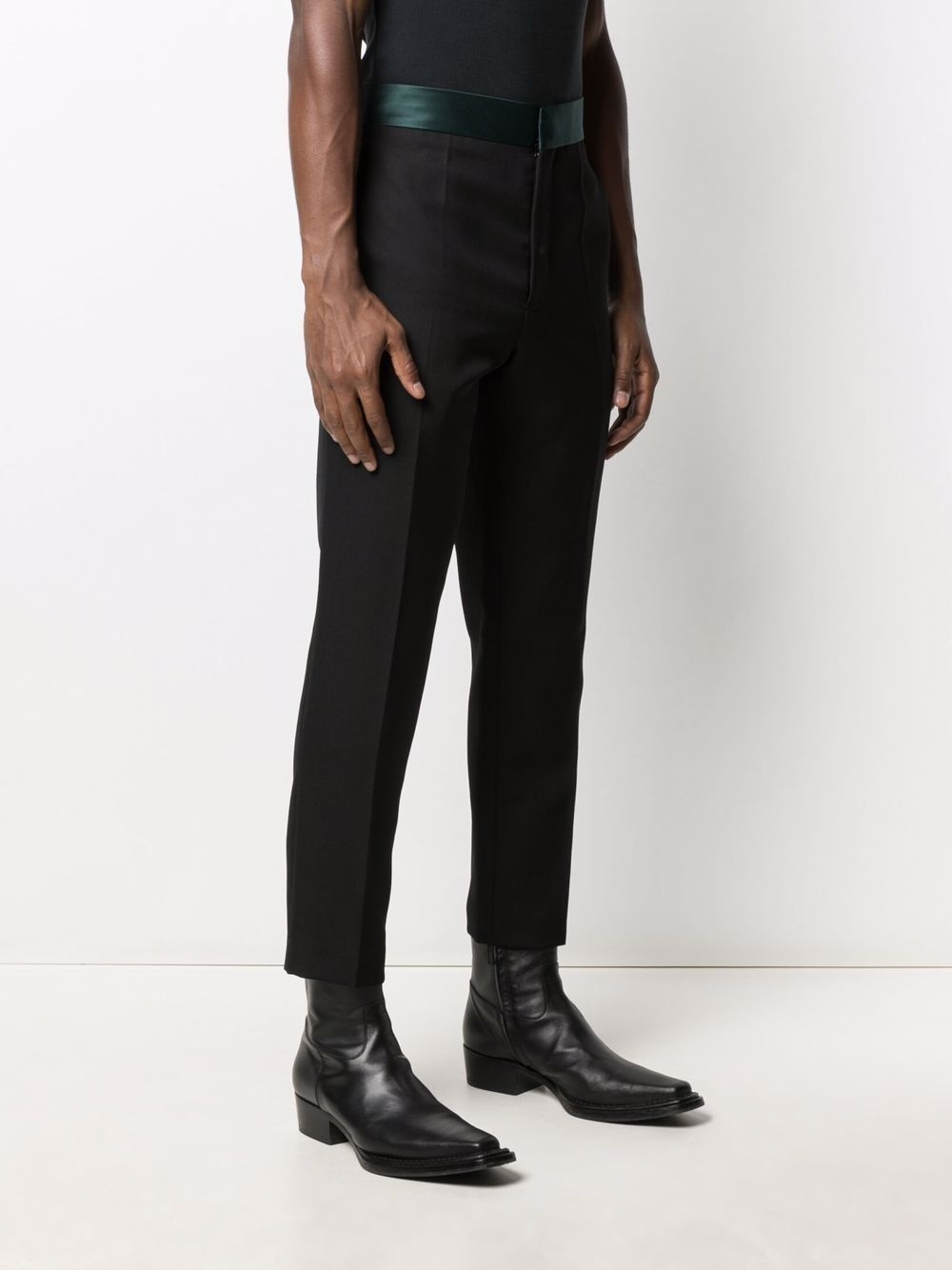 pressed-crease tailored trousers - 3