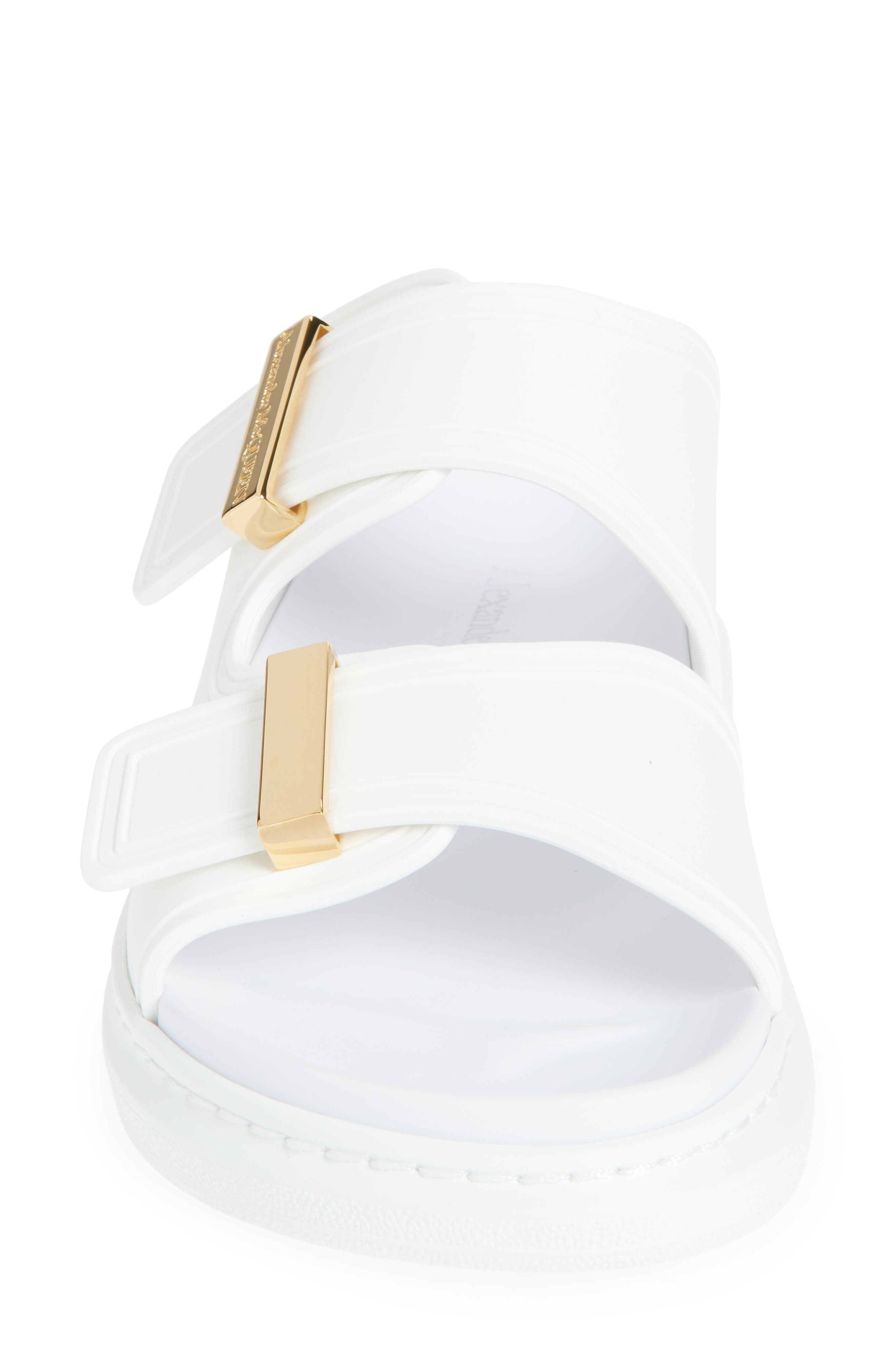 McQueen Hybrid Slide Sandal in New Ivory/Gold at Nordstrom - 4