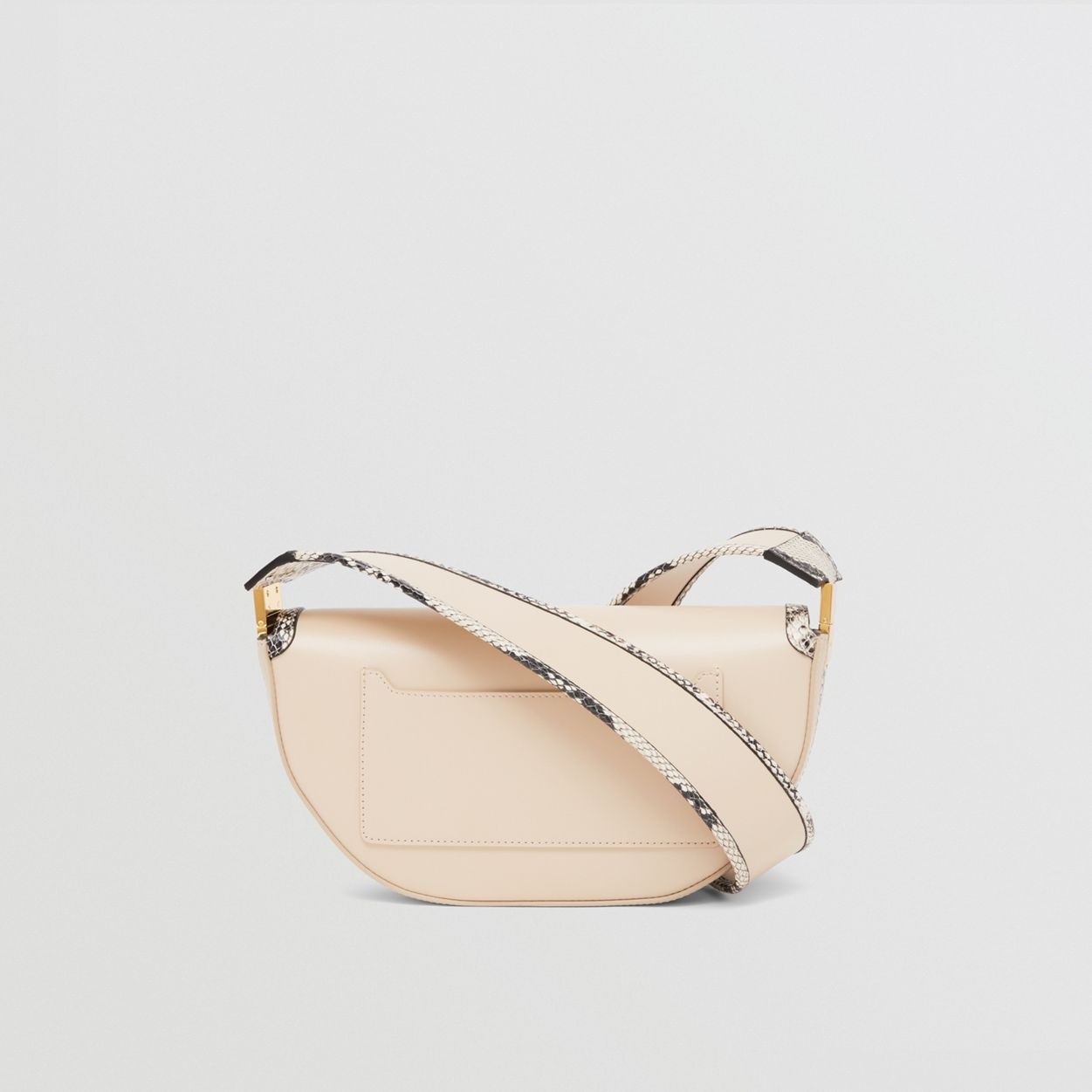 Small Leather and Python Print Olympia Bag - 8