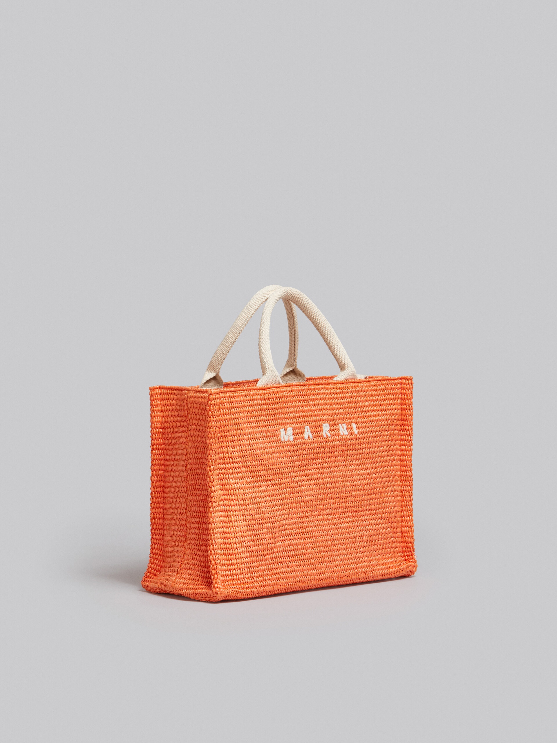ORANGE RAFFIA SMALL TOTE BAG - 6