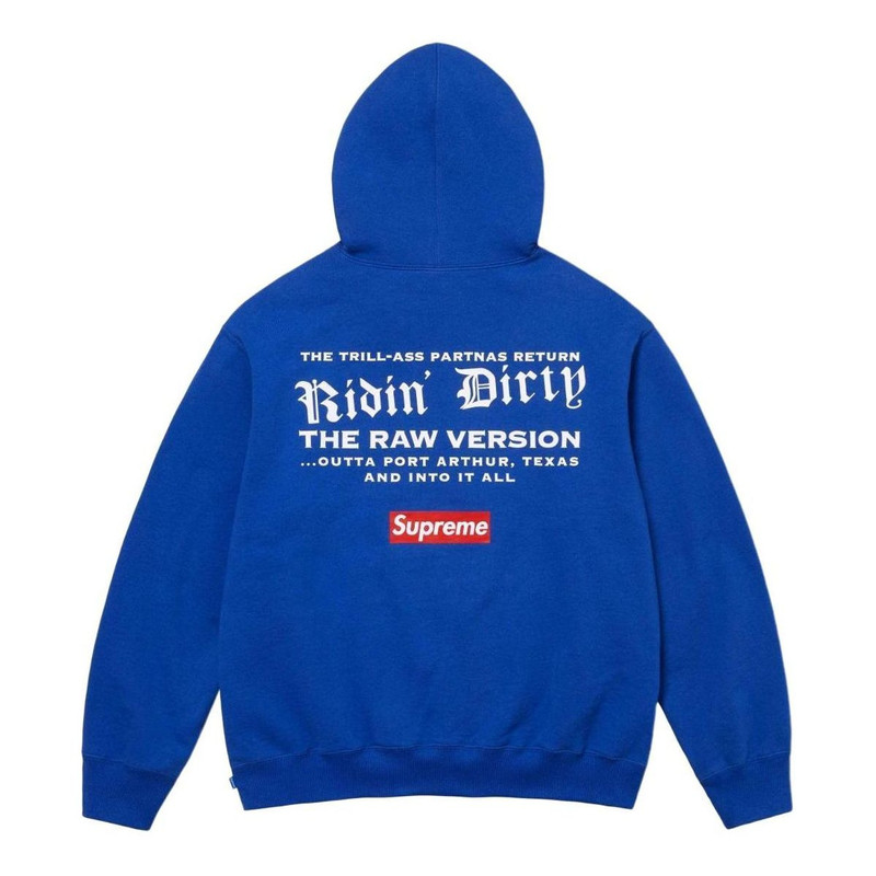 Supreme Supreme x UGK Hooded Sweatshirt 'Blue Yellow White' SUP-SS24-0141 outlook