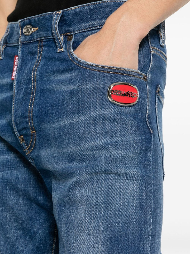 logo-pla slim-cut jeans 5