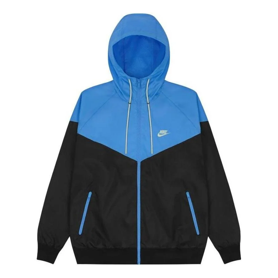 Nike Sportswear Windrunner Hooded Woven Jacket 'Blue Black' DA0002-014 - 1