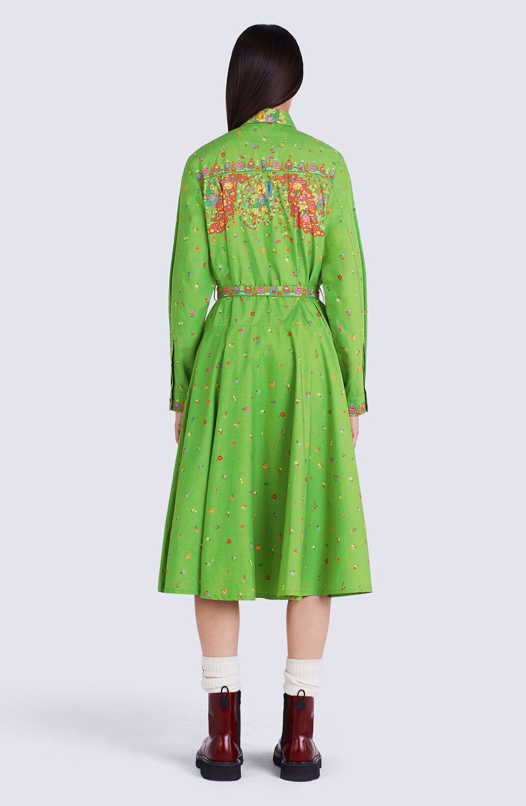 'Paisley Flower' shirt dress - 3