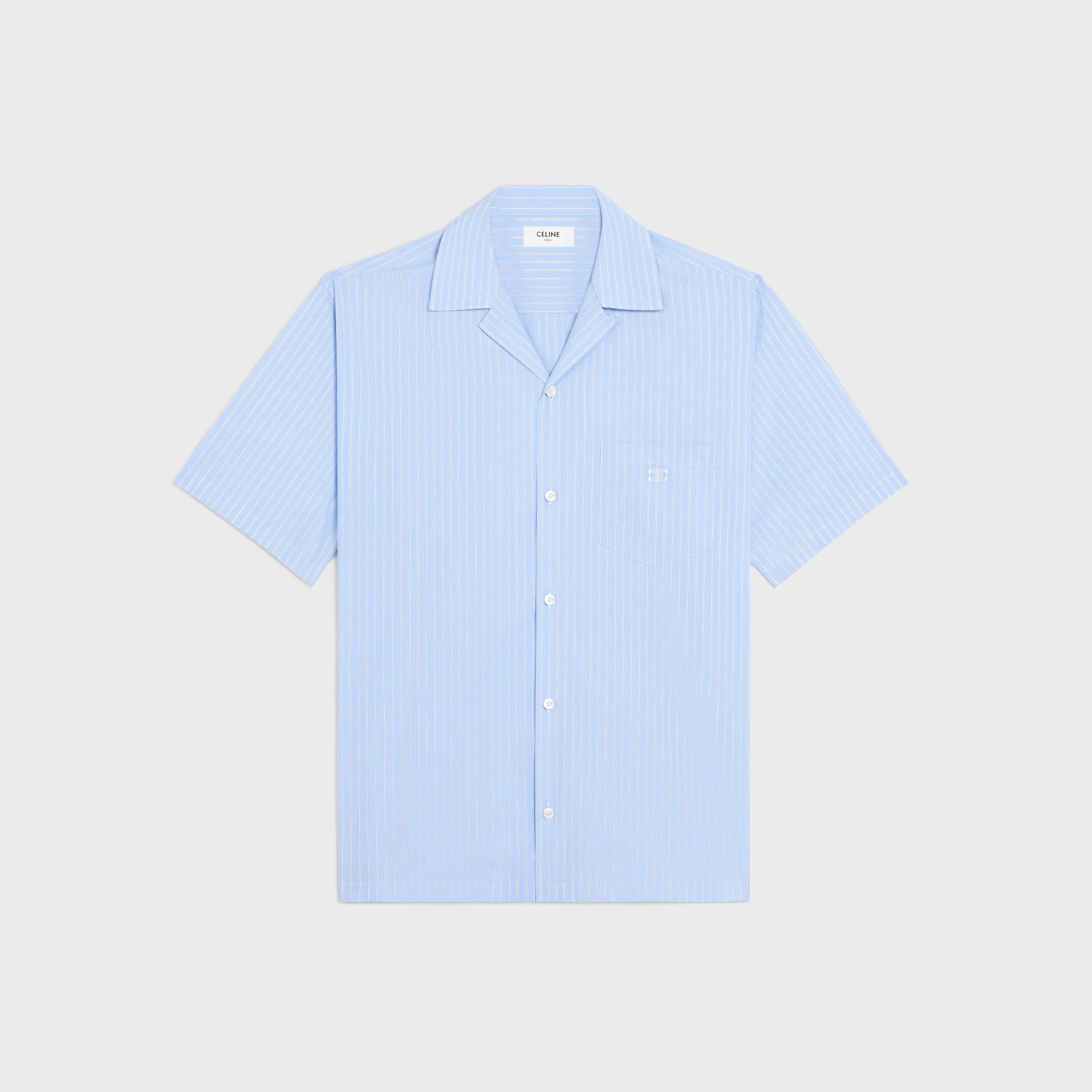 bowling shirt IN STRIPED COTTON POPLIN - 1