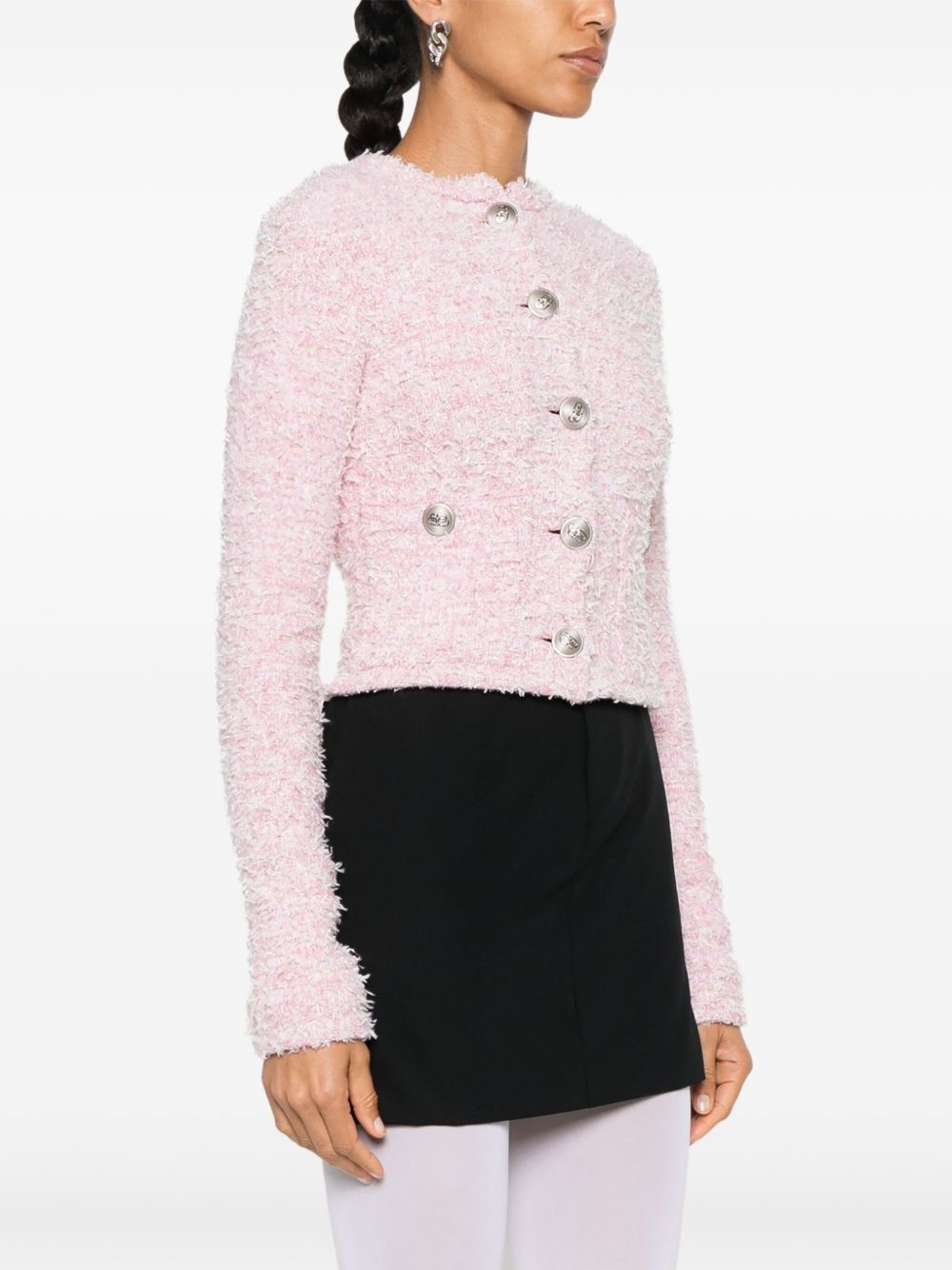 embossed-buttons cardigan - 3