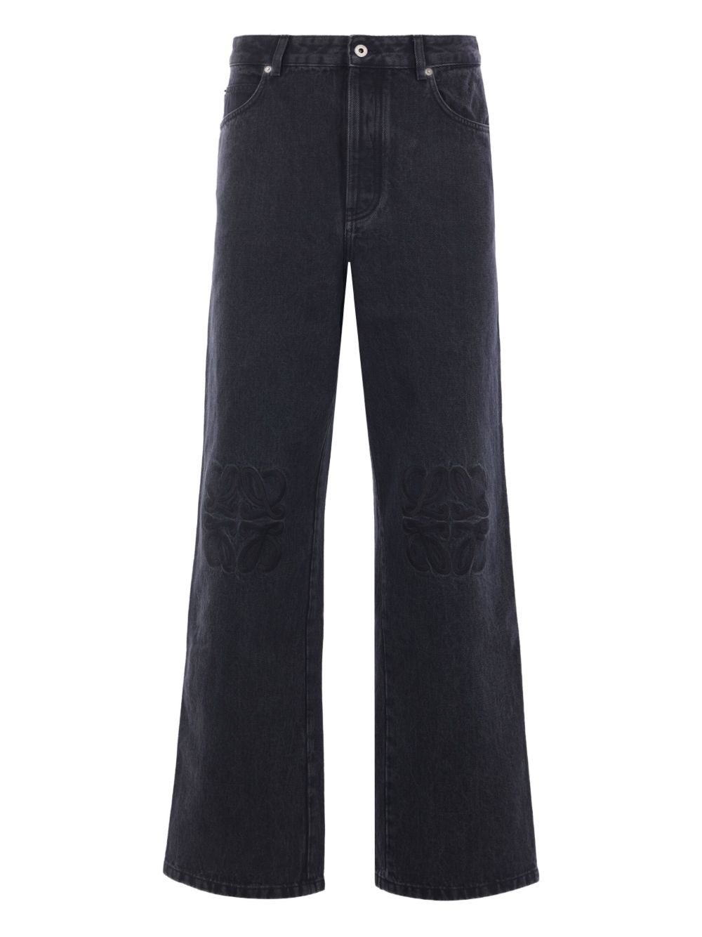 Anagram embroidered jeans - 1