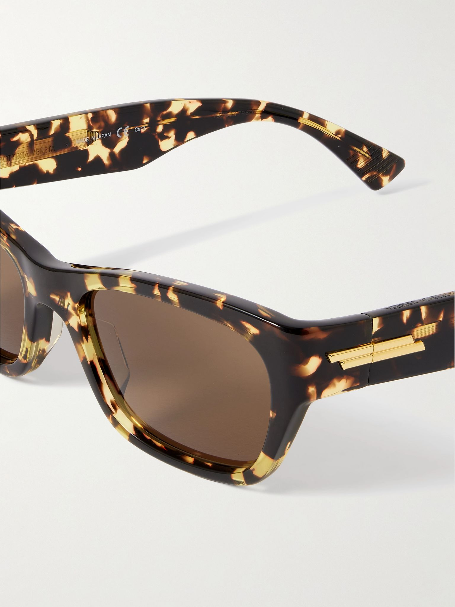 Square-Frame Tortoiseshell Acetate Sunglasses Tortoiseshell - 3