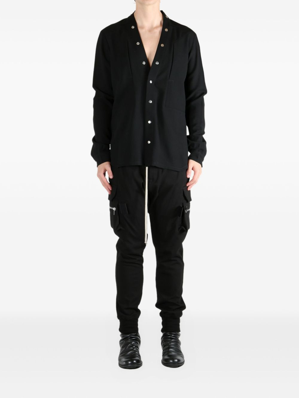 Rick Owens Men Larry Fogpocket Shirt - 5