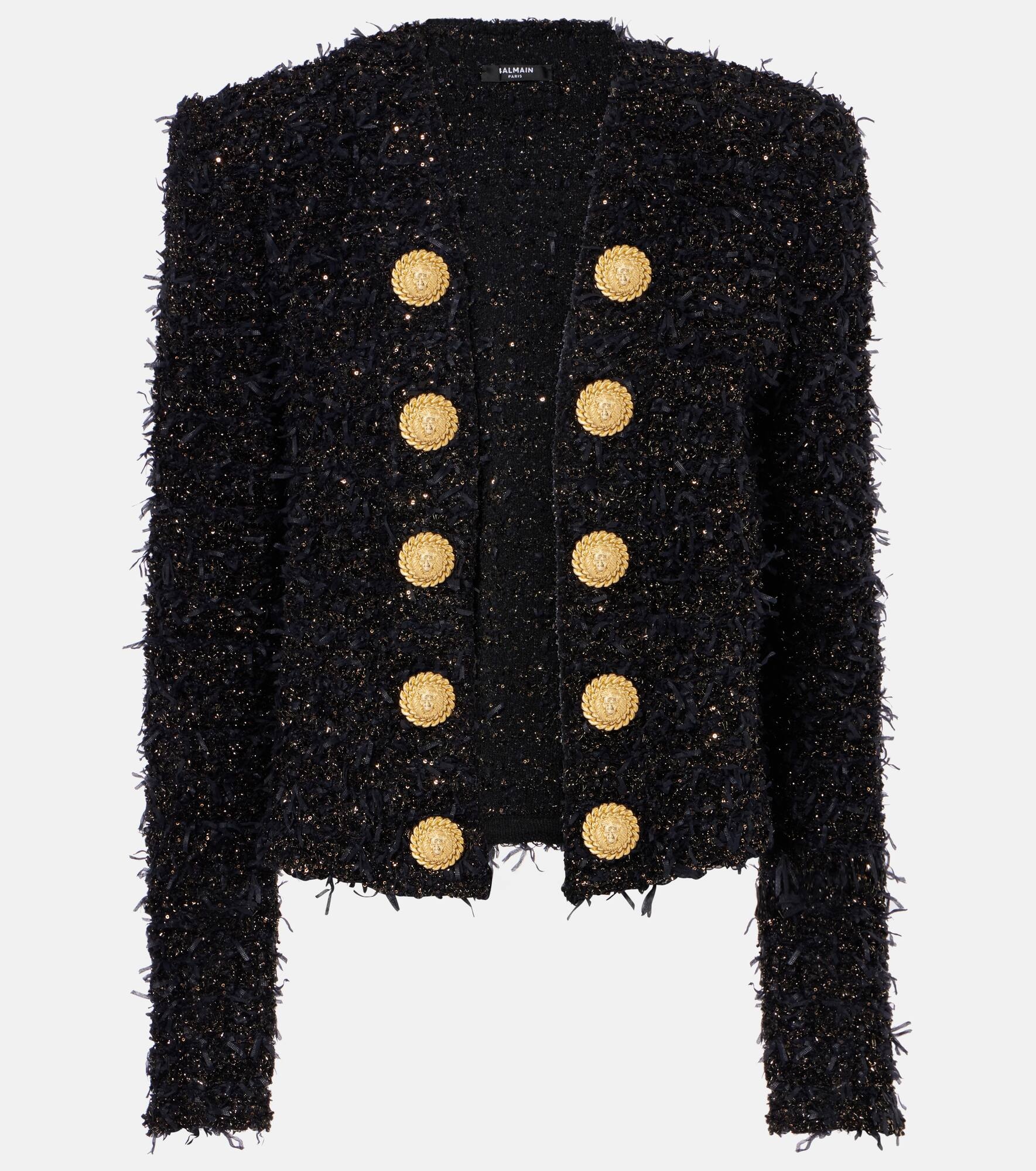 Lamé tweed jacket - 1