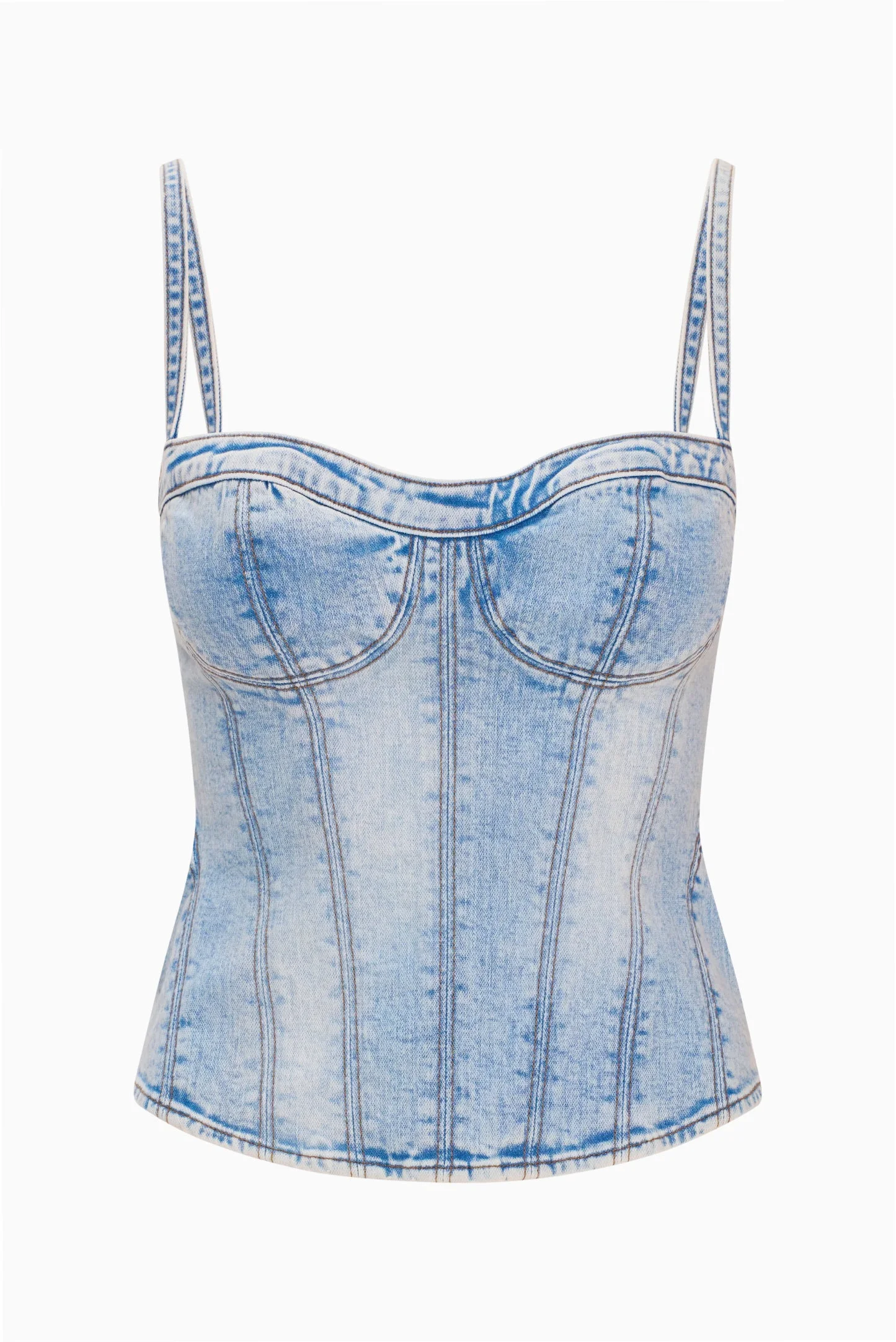 Wrangler x LoveShackFancy Denim Bustier - 1