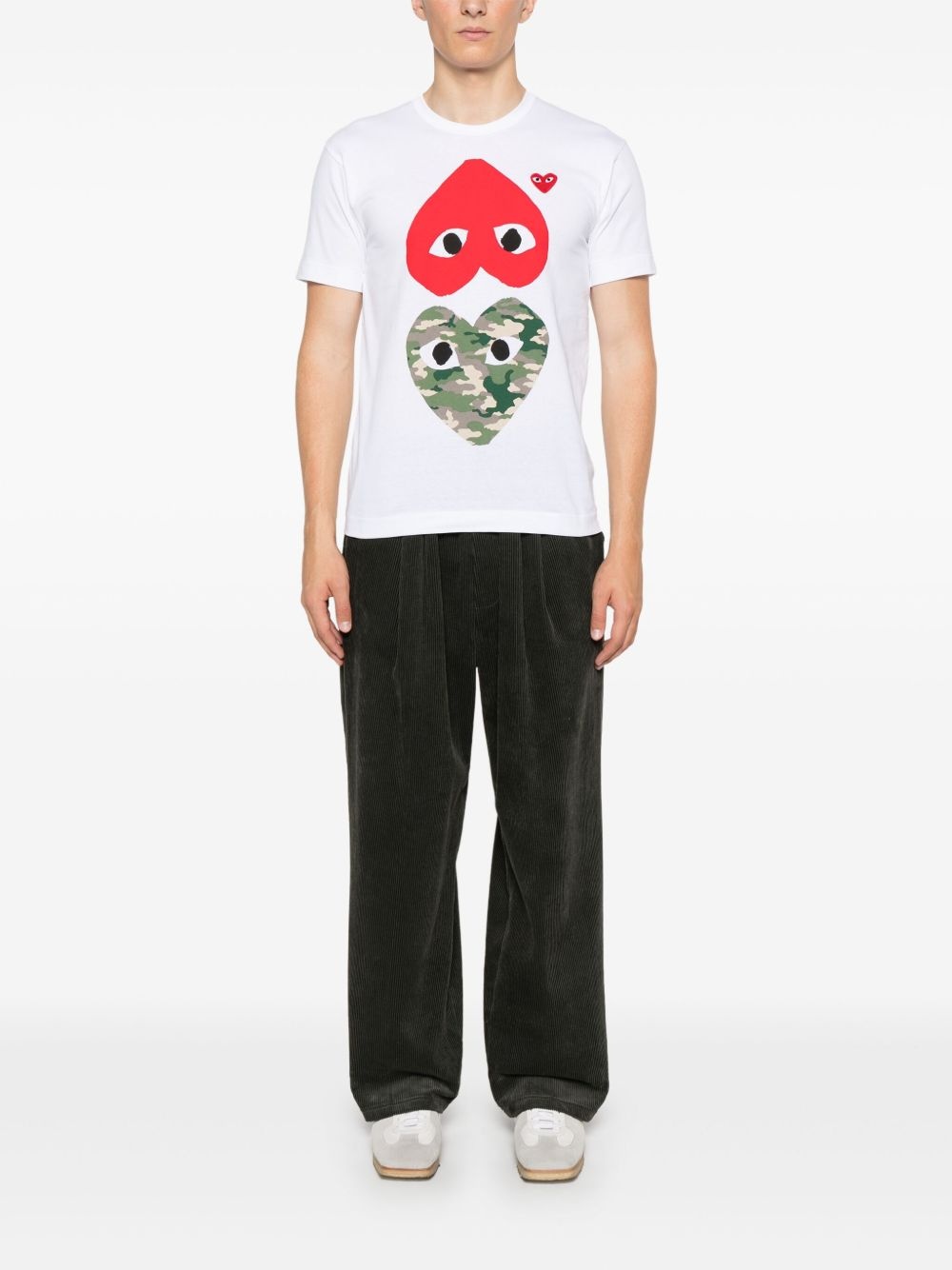heart-patch T-shirt - 2