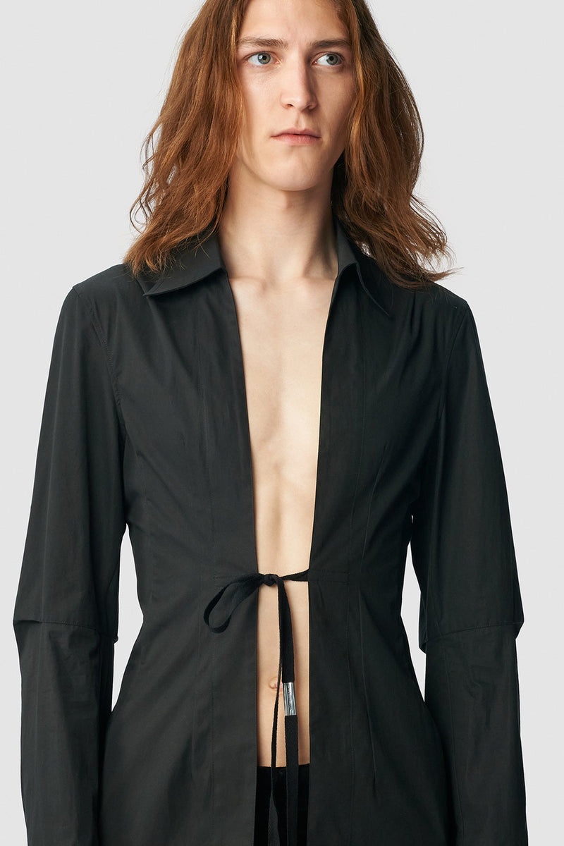 Aert Long Open Front Fitted Shirt - 5