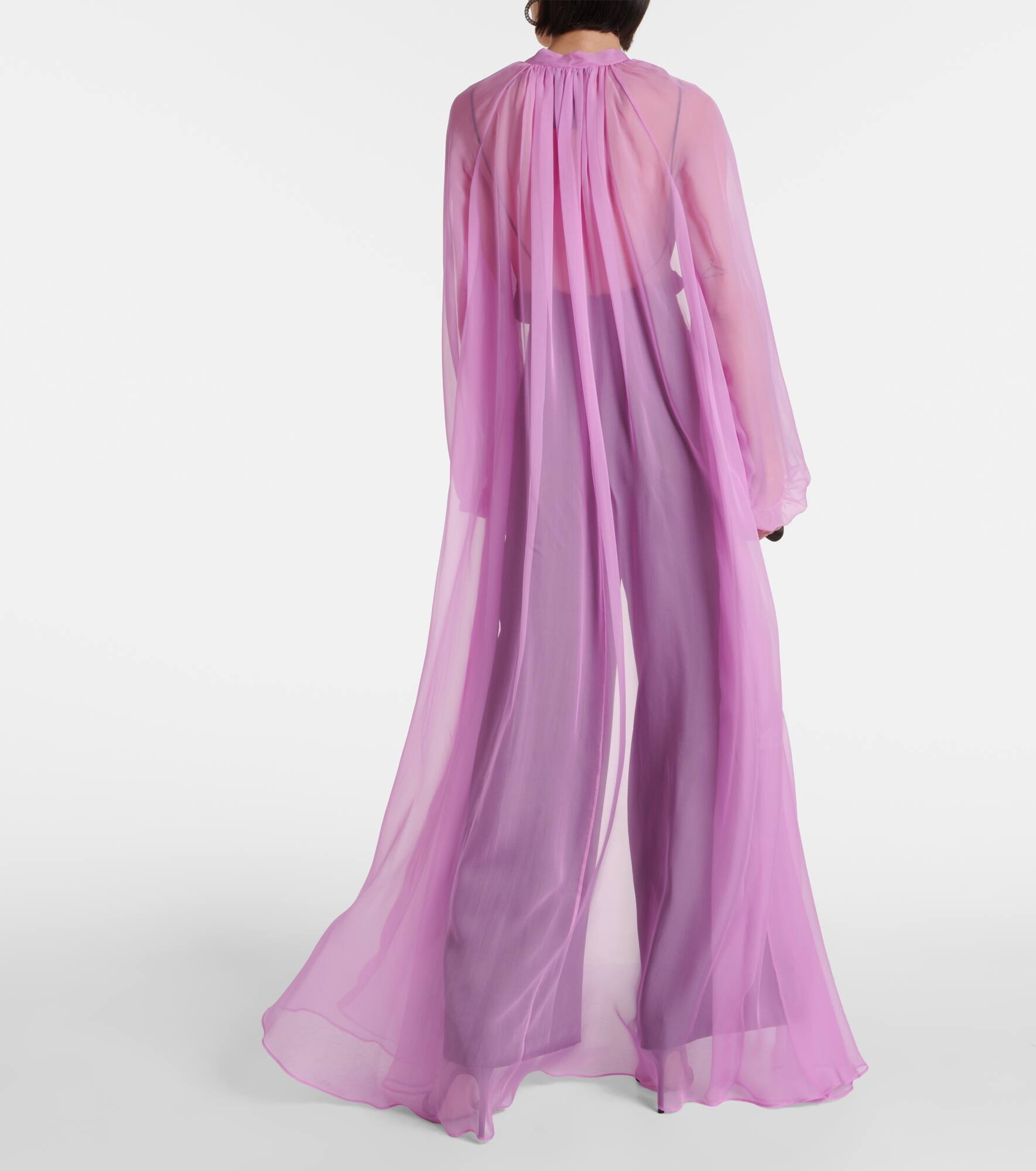 Max Mara Medicea silk chiffon robe | REVERSIBLE