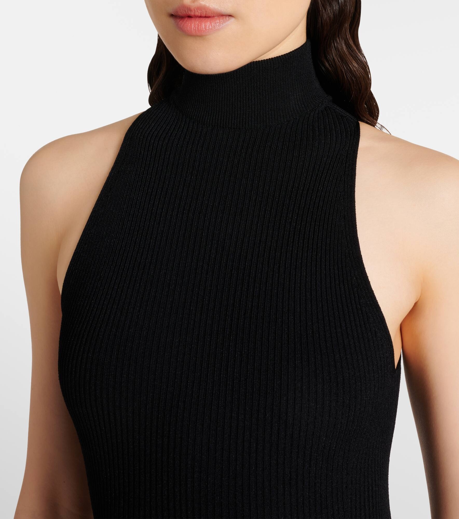 Halterneck jersey bodysuit - 5