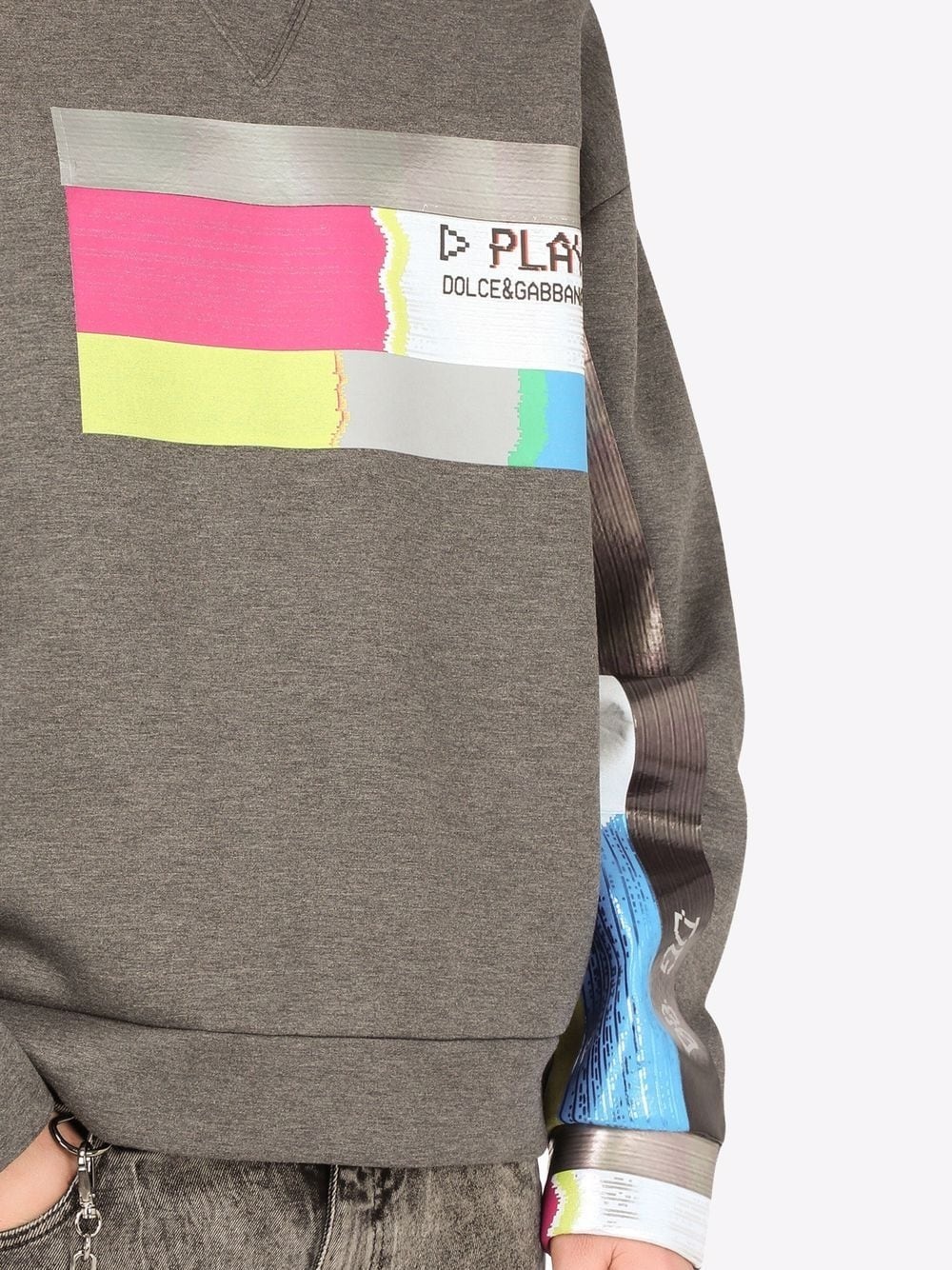 graphic-print cotton sweatshirt - 5