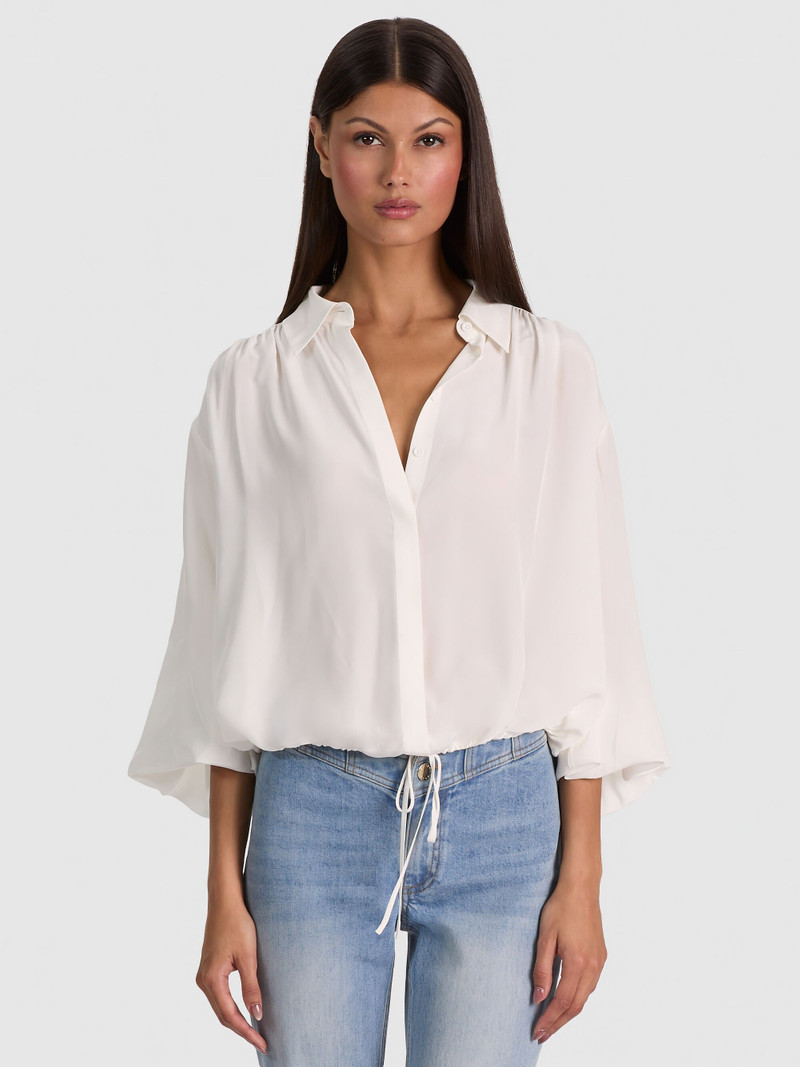 MARGAUX TIE FRONT BLOUSE 2