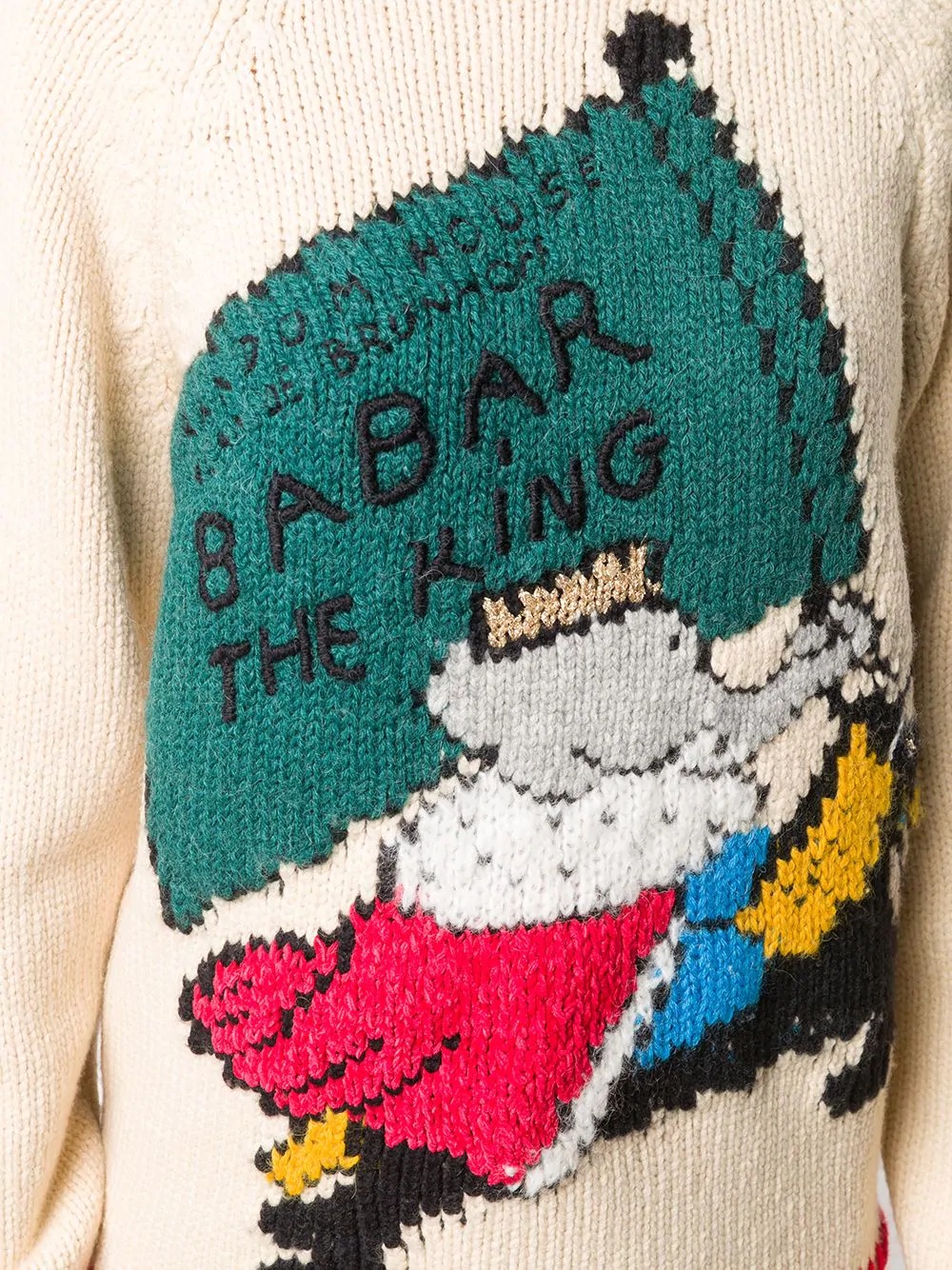 Babar the King crew-neck jumper - 5