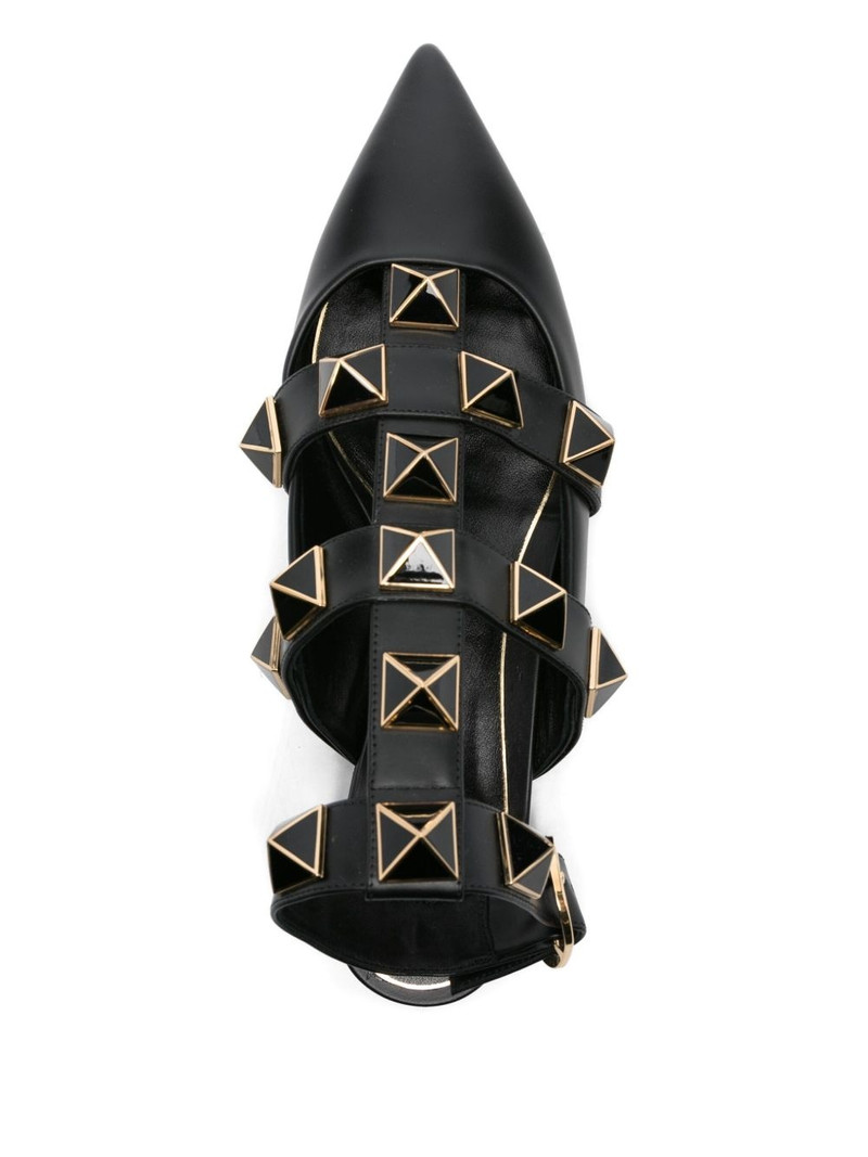 Roman Stud pointed-toe ballerina flats 4
