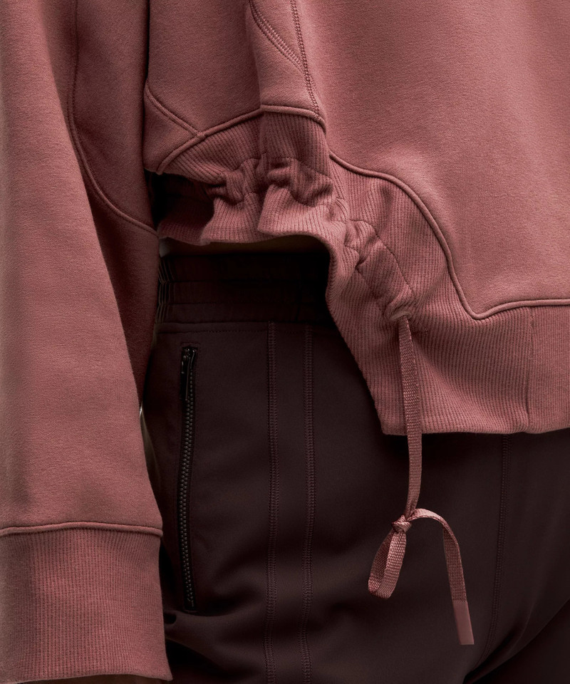 Plush Fleece Curved Hem Pullover 7