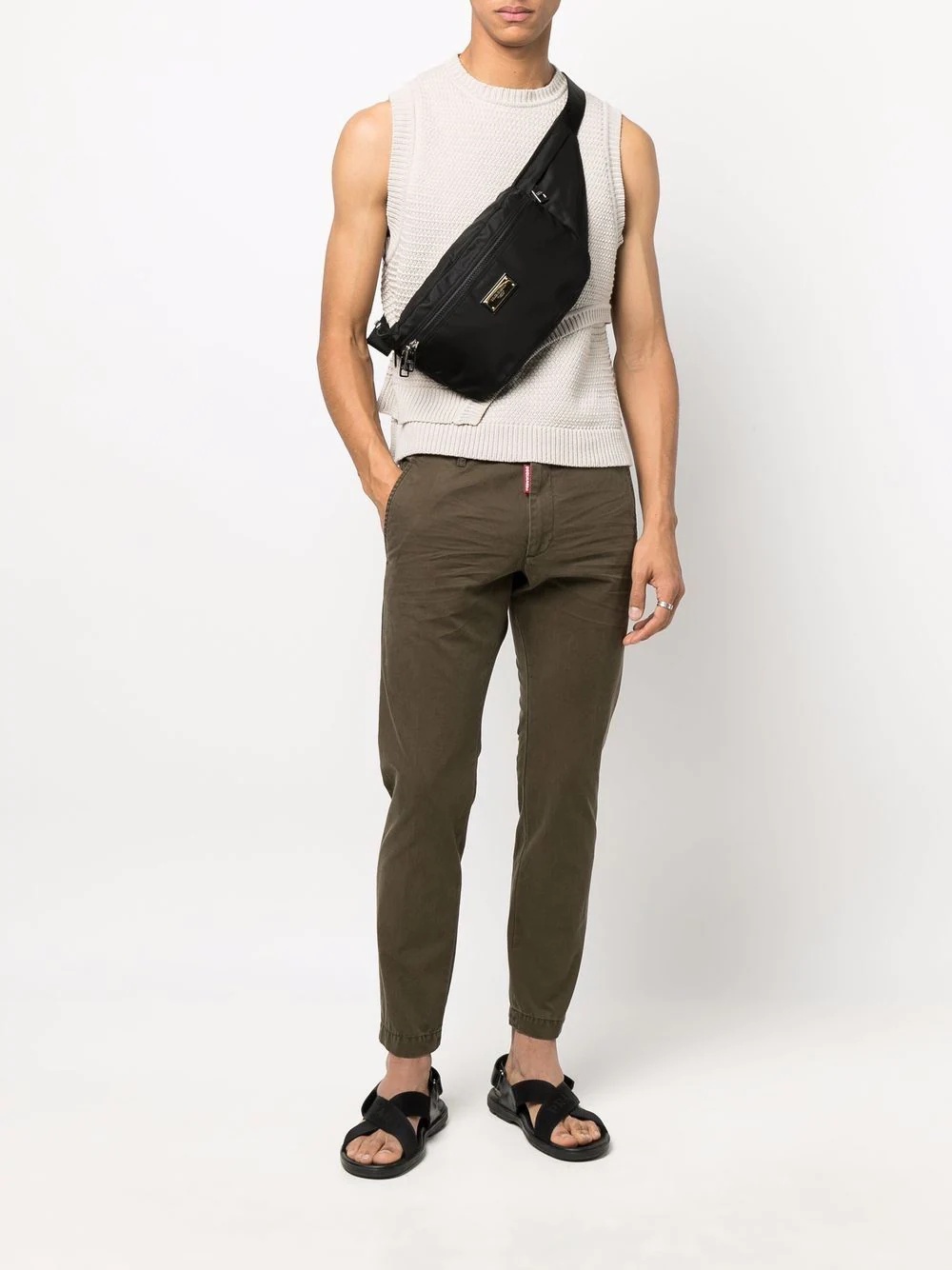 four-pocket cotton chinos - 2