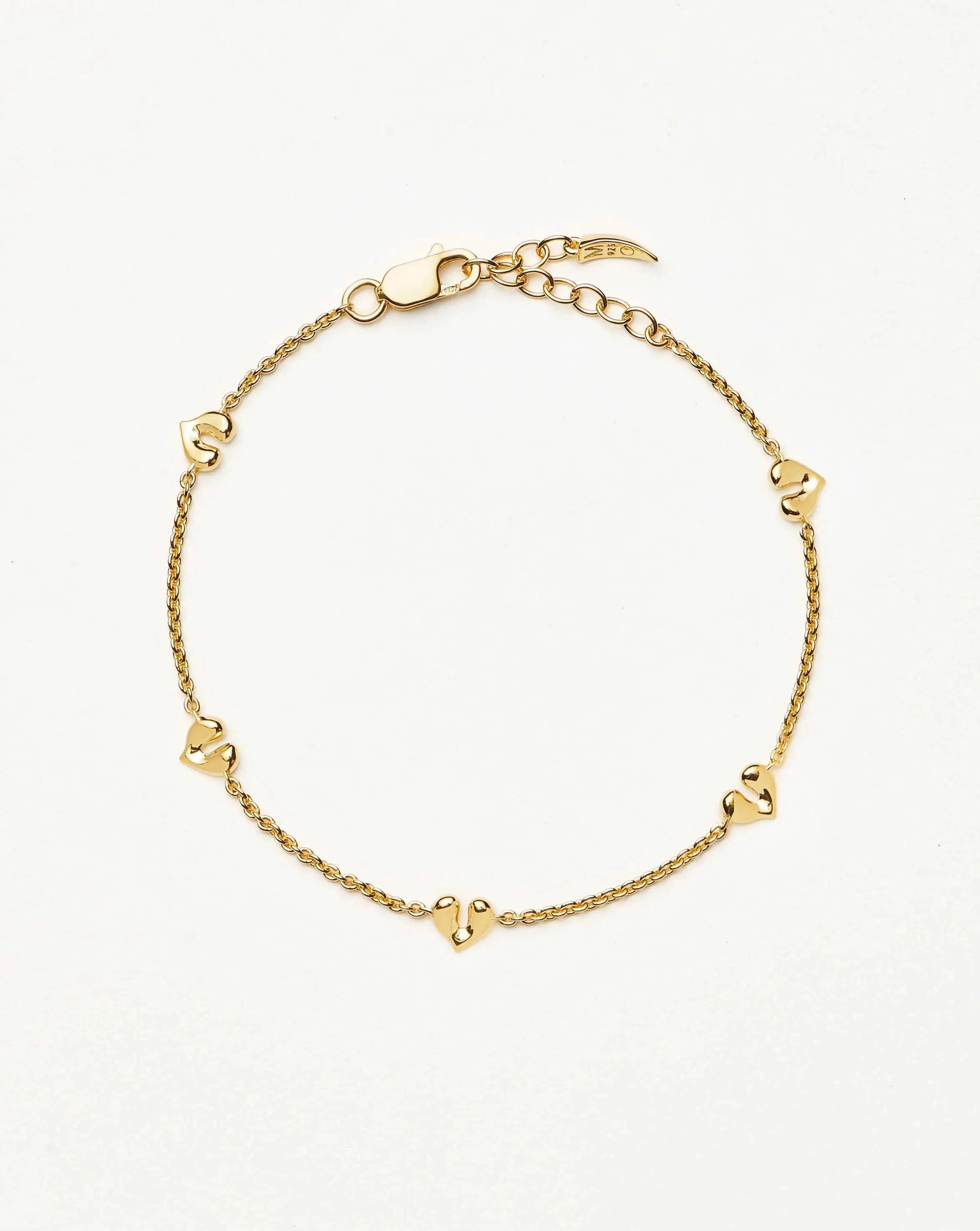 Molten Heart Mini Charm Bracelet - 1