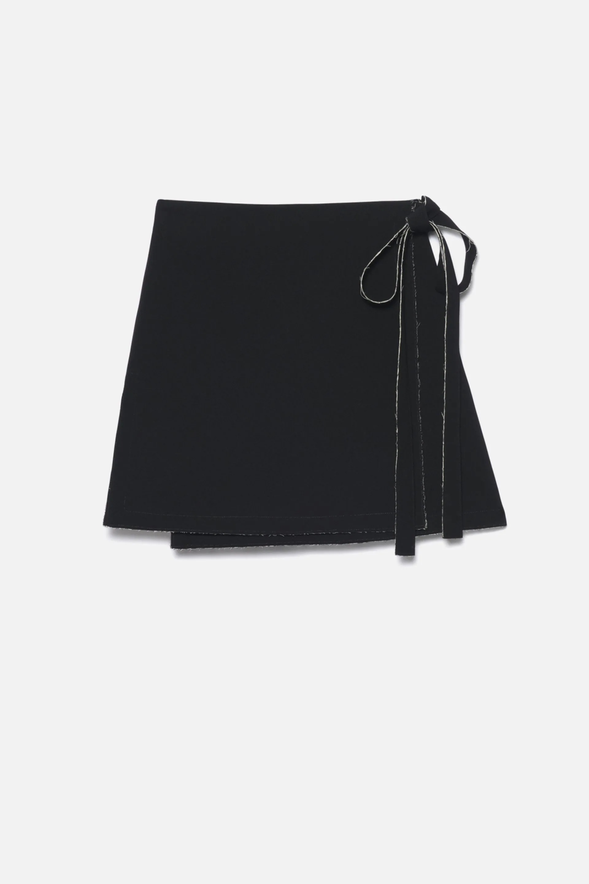 Bicolor Wrap Skirt - 1