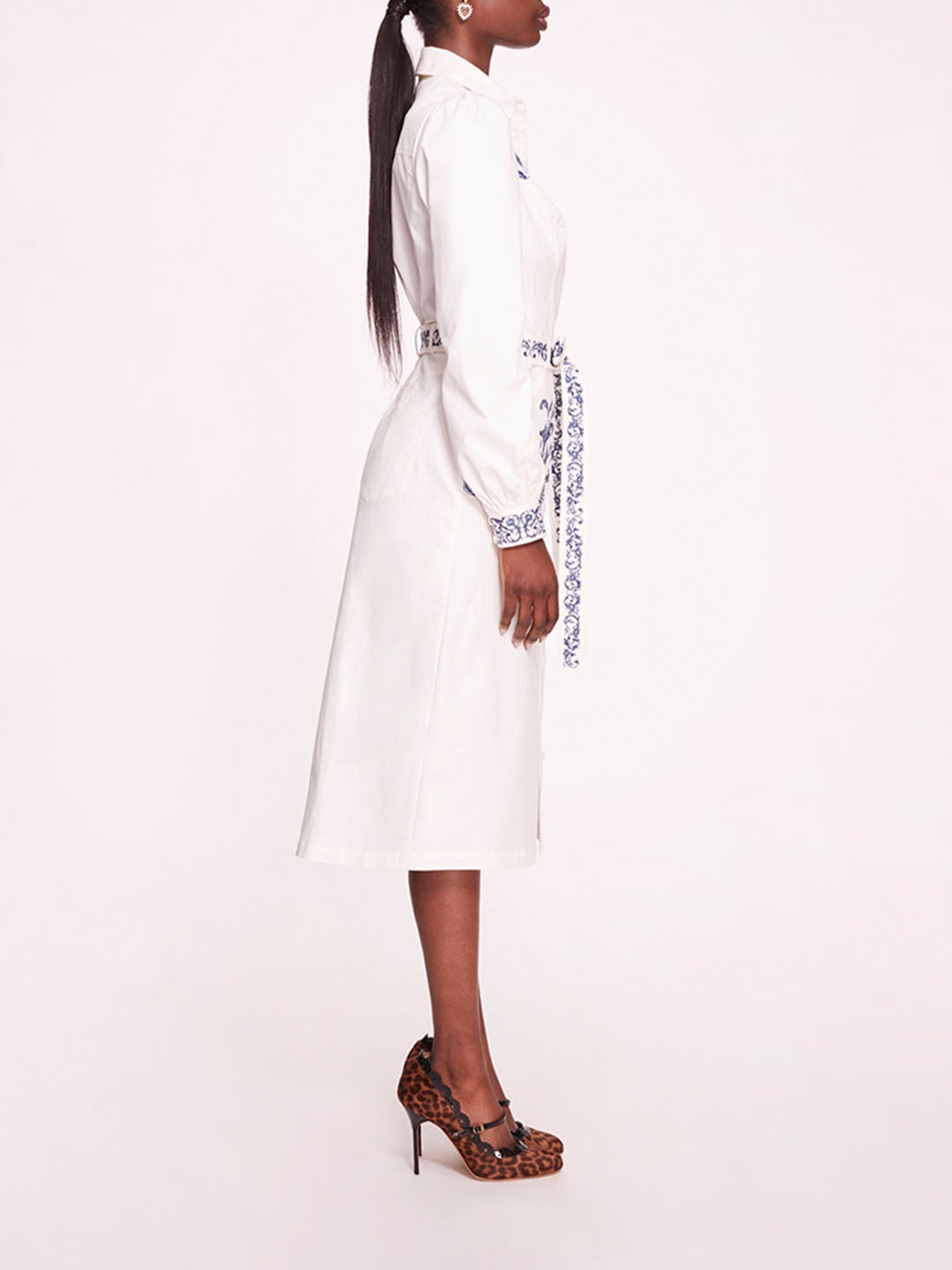 COTTON TWILL SHIRT DRESS - 3