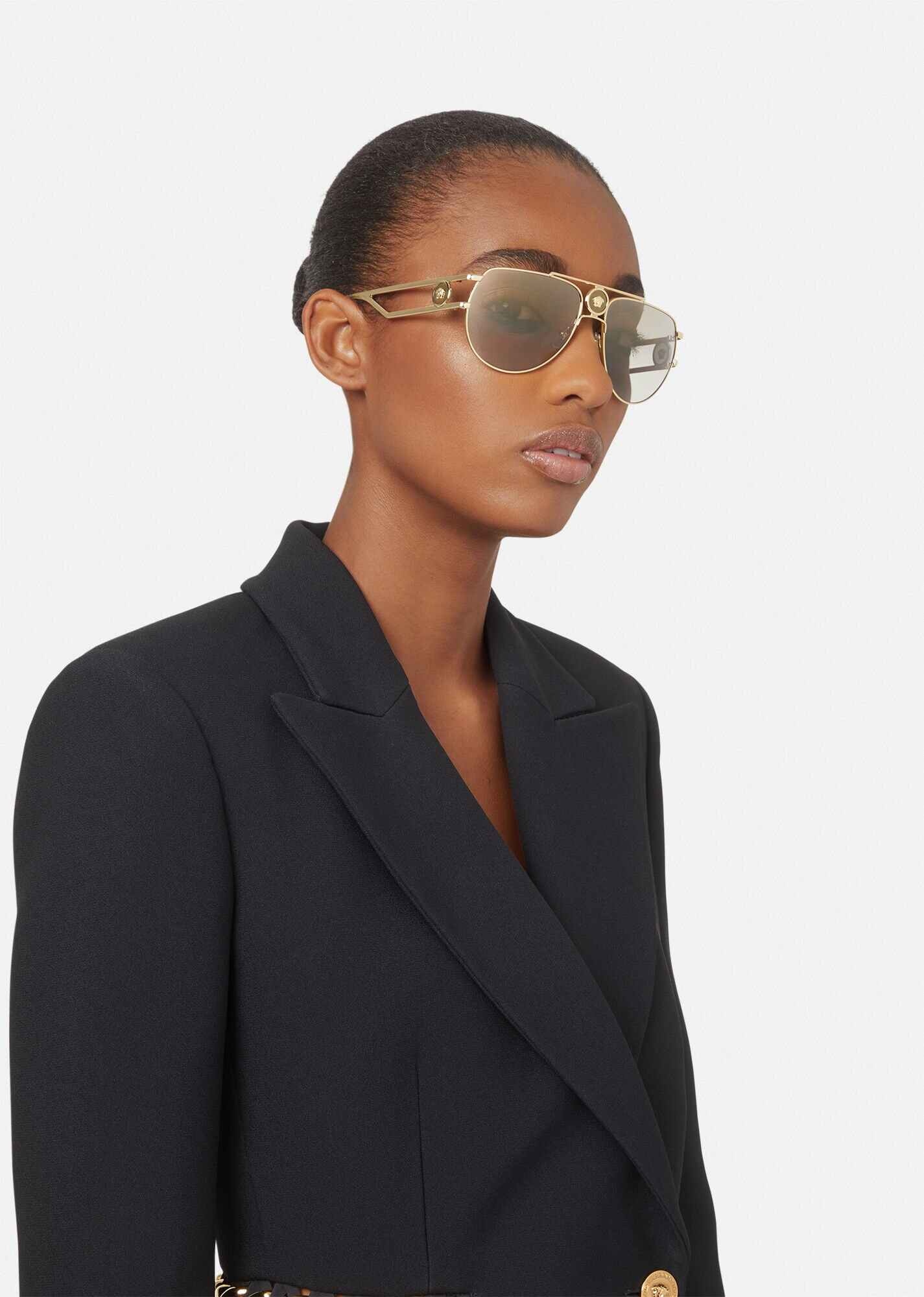 Medusa Medallion Pilot Sunglasses - 4