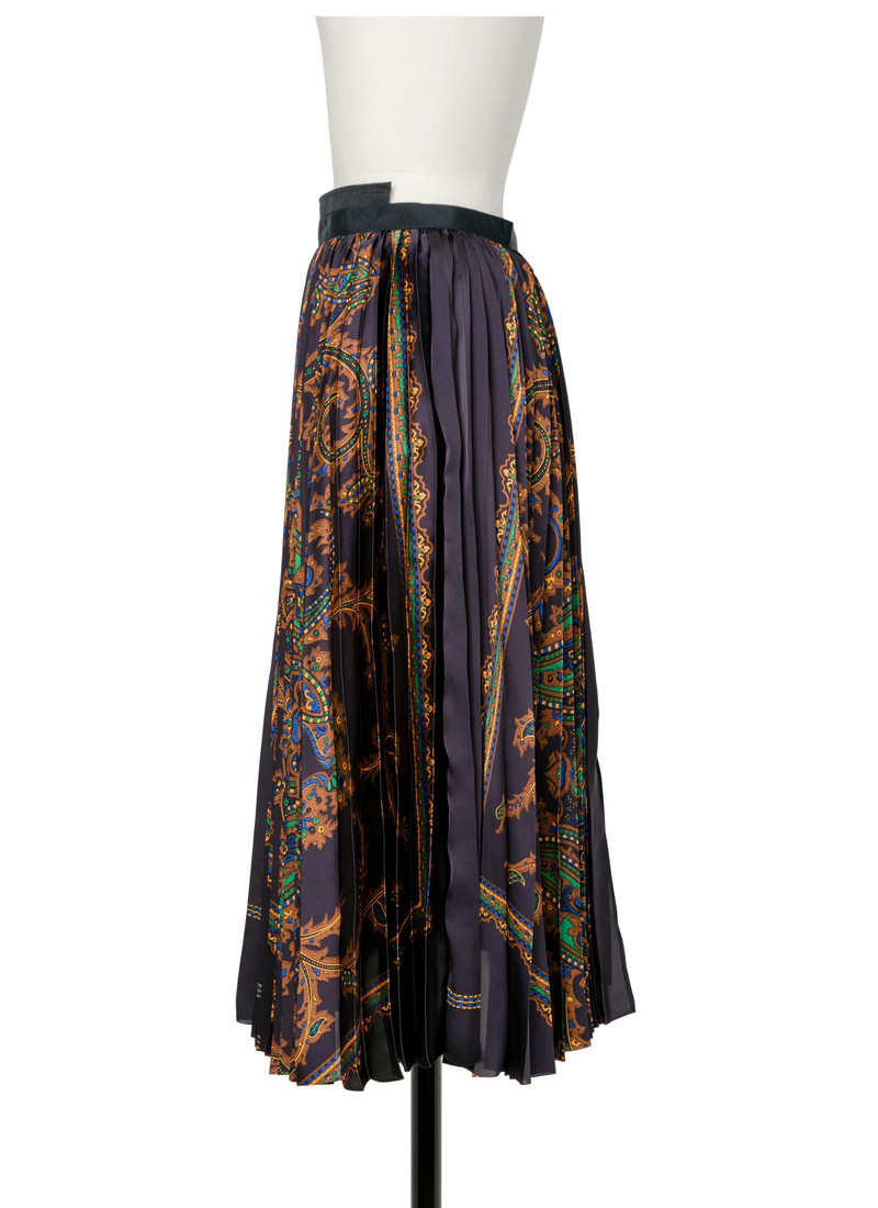 sacai Suiting x Paisley Print Skirt outlook
