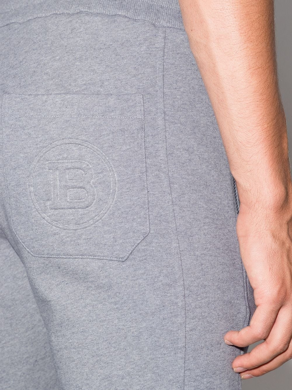 logo-embossed track pants - 4