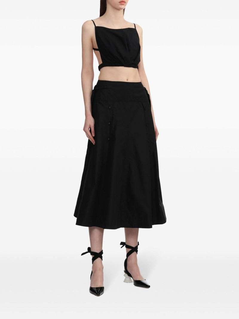 3.1 Phillip Lim open-back ruched crop top outlook