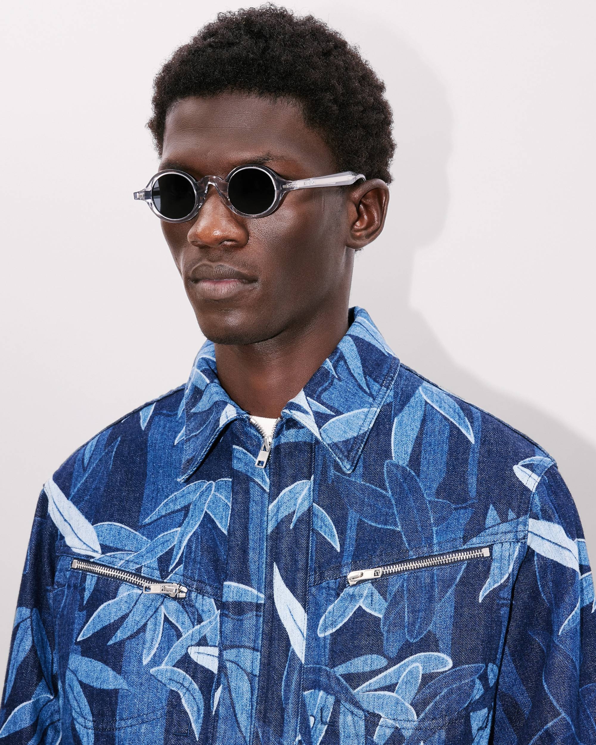 KENZO Chiku-rin camo' zipped trucker jacket in japanese denim - 6